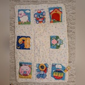 Baby Activity Play Mat Colorful Animals Rattle Movement Jolly Toys Vintage